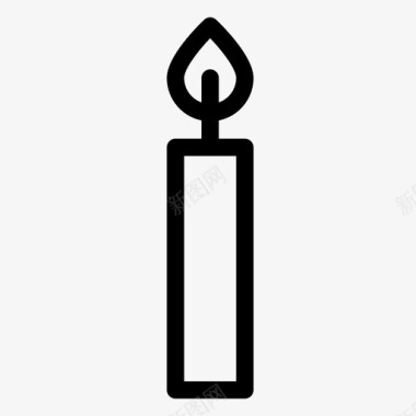 蜡烛火光图标图标