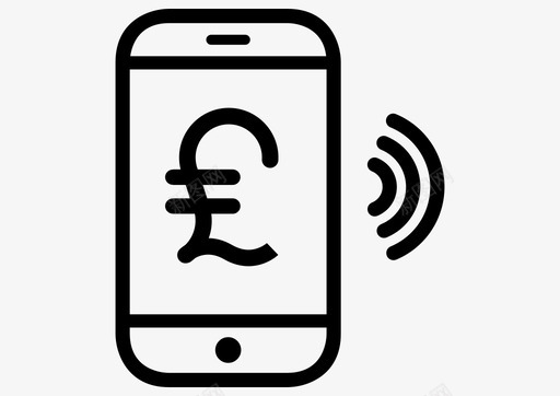 手机银行手机货币移动支付图标图标