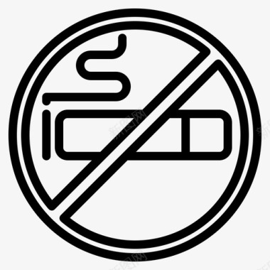 禁止吸烟空气香烟图标图标