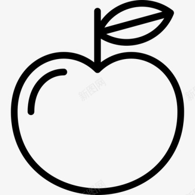 亚当苹果食物基督教图标图标