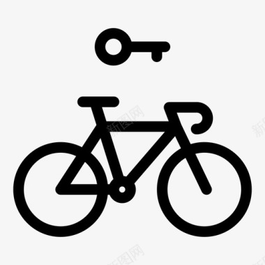 出租自行车自行车租赁图标图标