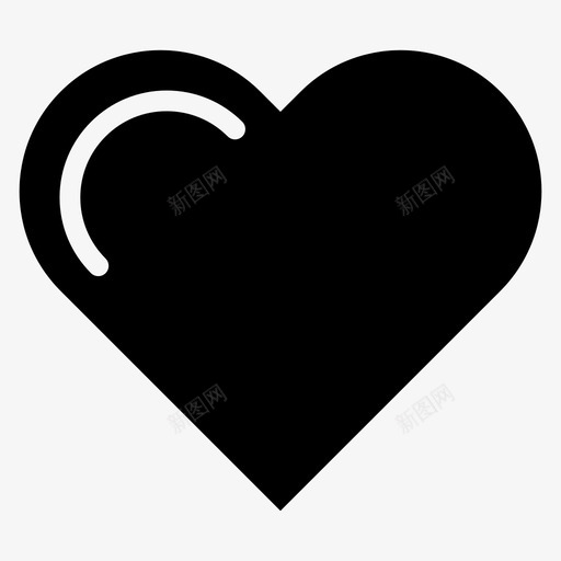 爱心喜欢图标svg_新图网 https://ixintu.com 喜欢 基本的用户界面 心 浪漫 爱