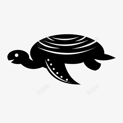 海龟海洋爬行动物图标svg_新图网 https://ixintu.com 海底 海洋 海龟 爬行动物 贝壳