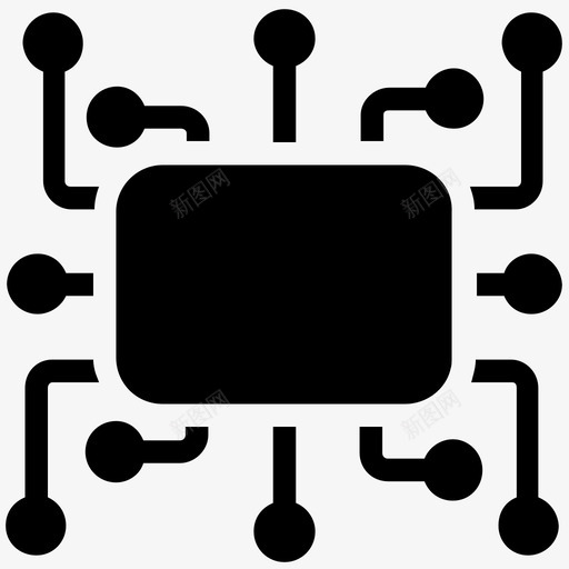 网络结构网络体系结构网络图图标svg_新图网 https://ixintu.com 数据管理字形图标 网络体系结构 网络图 网络结构