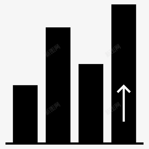 图表增长统计图标svg_新图网 https://ixintu.com 商业图表和图表 图表 增长 统计