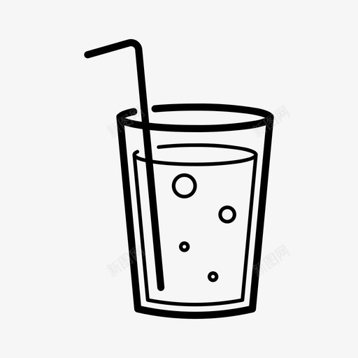 饮料可乐柠檬水图标svg_新图网 https://ixintu.com 可乐 柠檬水 起泡水 饮料 鸡尾酒