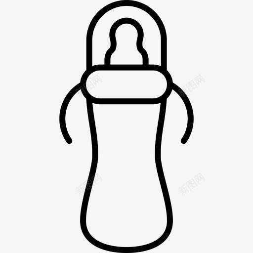 带盖奶瓶食品幼稚图标svg_新图网 https://ixintu.com 带盖奶瓶 幼稚 食品