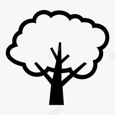 树环境森林图标图标