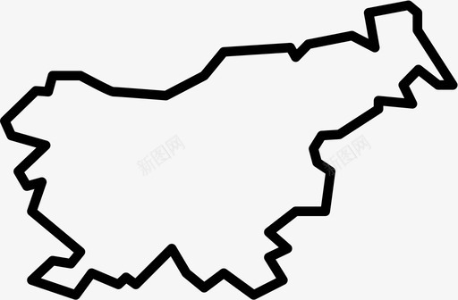 斯洛文尼亚首都城市图标图标