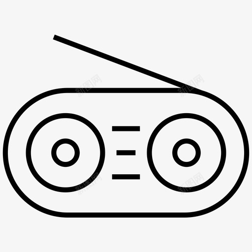 广播音频频道图标svg_新图网 https://ixintu.com 广播 通信和媒体夏普 音频 频道