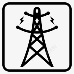 电力供应电力供应工业电杆图标高清图片