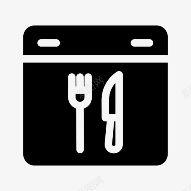 食物晚餐刀图标图标