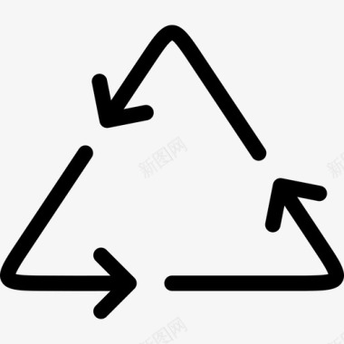 回收生态包装线性图标图标