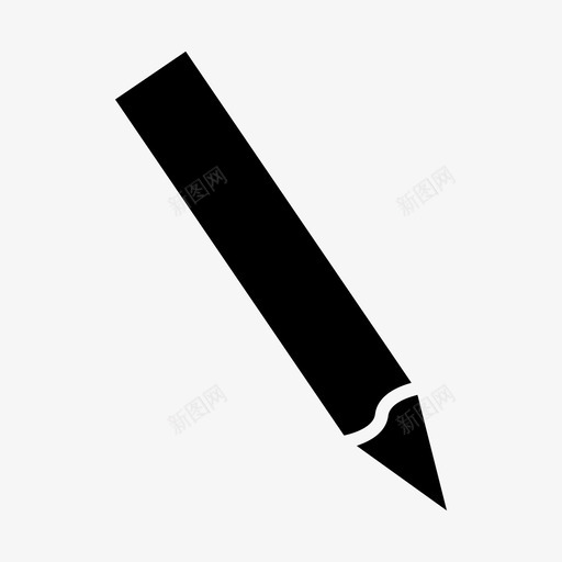 铅笔钢笔手写笔图标svg_新图网 https://ixintu.com 书写 工具 手写笔 网页设计和用户界面 钢笔 铅笔