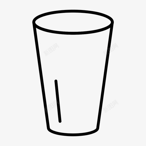 玻璃饮料厨房图标svg_新图网 https://ixintu.com 厨房 所有尺寸的基本图标 水 玻璃 饮料
