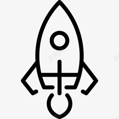太空火箭发射载具图标图标