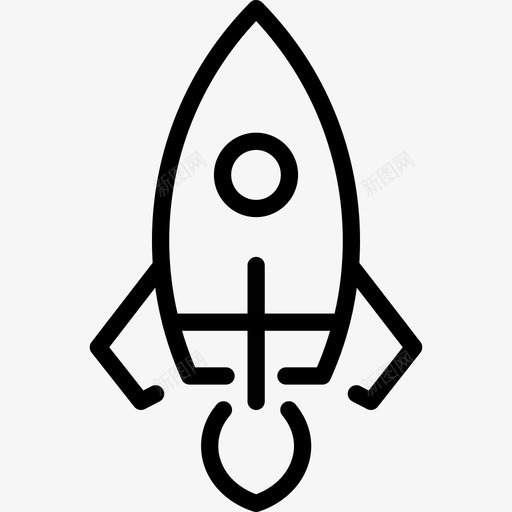 太空火箭发射载具图标svg_新图网 https://ixintu.com 发射 太空火箭 载具