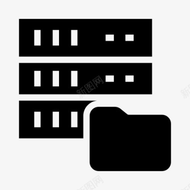 文件夹服务器文档大型机图标图标