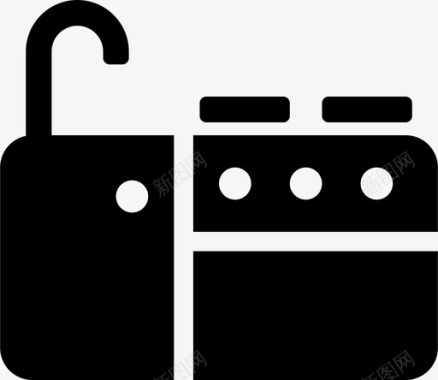厨房橱柜烤箱图标图标