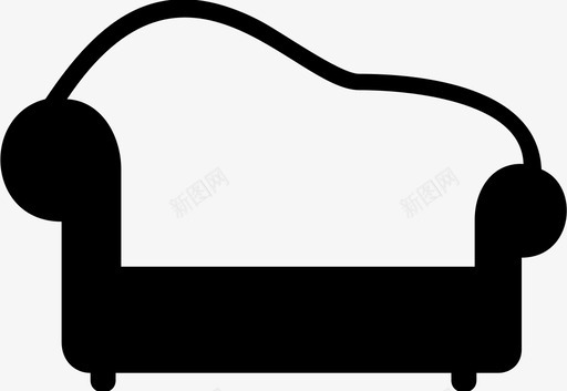 沙发躺椅家具图标svg_新图网 https://ixintu.com 客厅 家具 放松 椅子 沙发 豪华 躺椅