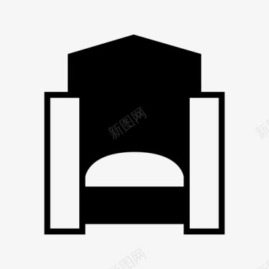 沙发椅子休息室图标图标