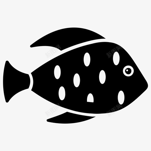 维多利亚湖水生鱼淡水鱼图标svg_新图网 https://ixintu.com 水生鱼 淡水鱼 热带鱼 维多利亚湖 鱼类字形图标
