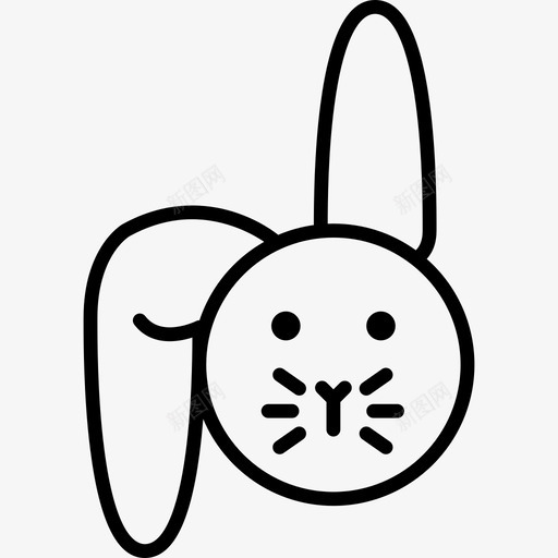 玩具兔子动物幼稚图标svg_新图网 https://ixintu.com 动物 幼稚 玩具兔子