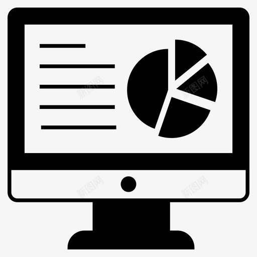 图形图表计算机图标svg_新图网 https://ixintu.com 业务图表和图表 图形 图表 屏幕 监视器 计算机 设备