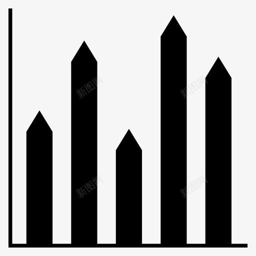 增长图表统计图标svg_新图网 https://ixintu.com 业务图表和图表 图表 增长 统计