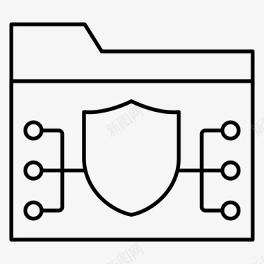 文件夹档案保护图标图标