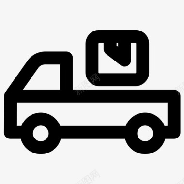 包装交付运输卡车图标图标