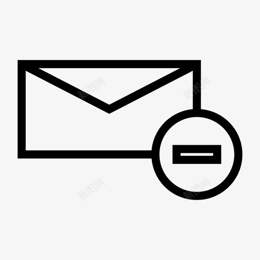 邮件取消收件箱图标svg_新图网 https://ixintu.com web应用程序和ui 取消 拒绝 收件箱 邀请 邮件