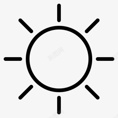 阳光温暖天气图标图标