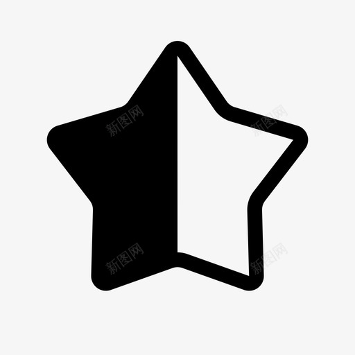 半明星最爱流行图标svg_新图网 https://ixintu.com 半明星 基本图标集 推荐 最爱 流行 评级