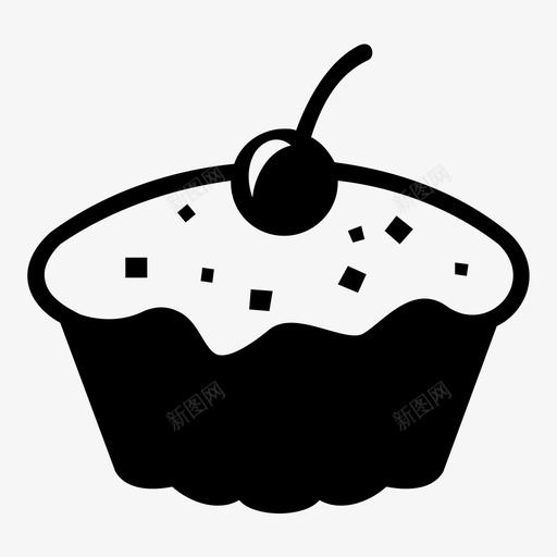 纸杯蛋糕厨师食物图标svg_新图网 https://ixintu.com 厨师 厨房 纸杯蛋糕 食物 餐厅