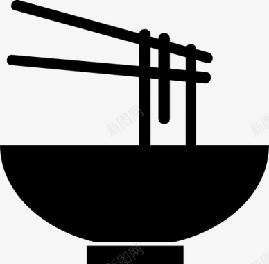 面条碗方便面图标图标