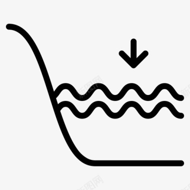 低潮水天气图标图标