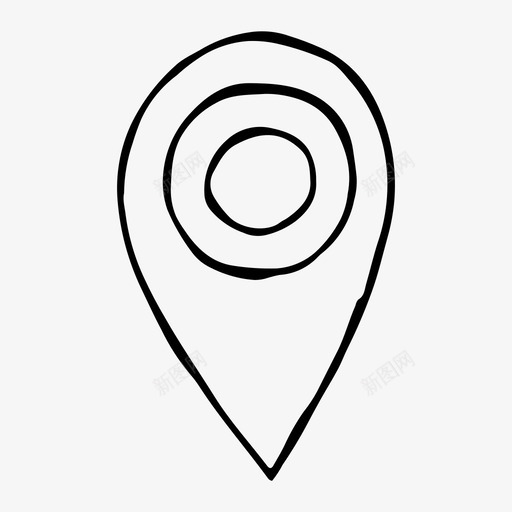 地图标识地理位置标记svg_新图网 https://ixintu.com 地图标识 地理位置 标记