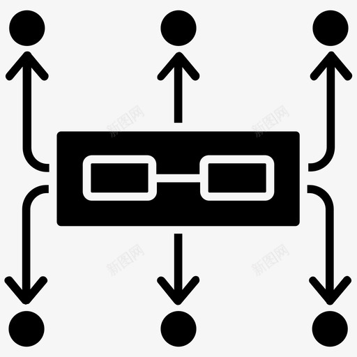 供应链网络物流配送图示符图标svg_新图网 https://ixintu.com 供应链网络 物流配送图示符