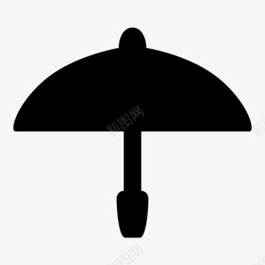 雨伞天气预报自然图标图标