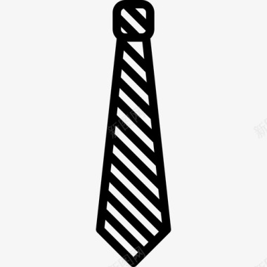 领带管理直线图标图标