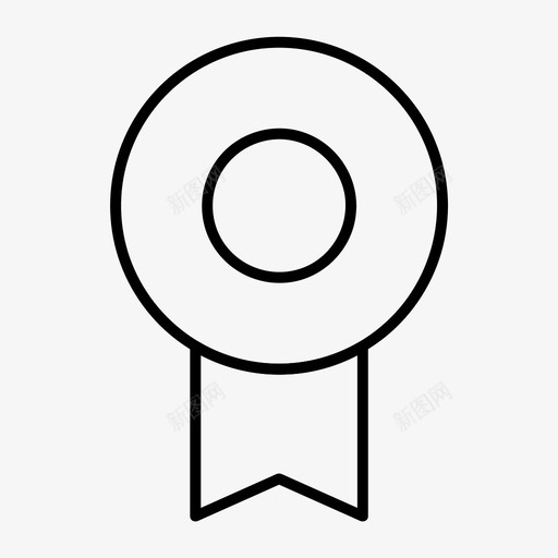 丝带奖章徽章图标svg_新图网 https://ixintu.com 丝带 各种尺寸的基本图标 奖品 奖章 徽章