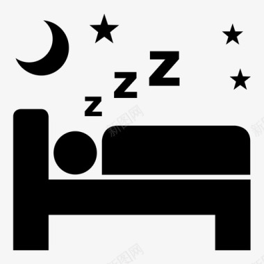 睡觉做梦晚上图标图标