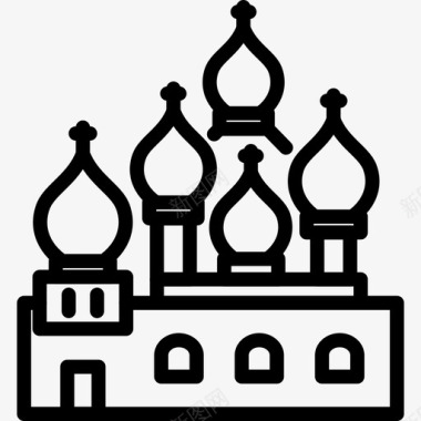 圣罗勒纪念碑莫斯科图标图标