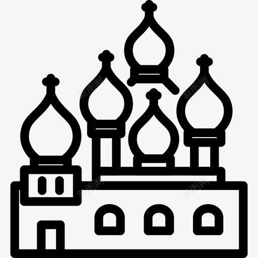 圣罗勒纪念碑莫斯科图标svg_新图网 https://ixintu.com 俄罗斯 圣罗勒 纪念碑 莫斯科