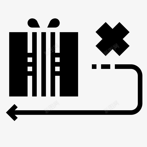 退货箱子纸板图标svg_新图网 https://ixintu.com 包装 电子商务 箱子 纸板 运输 退货
