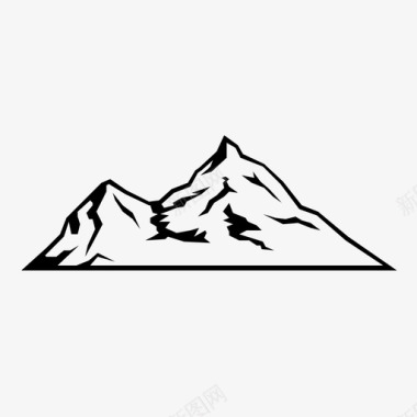 山探险风景图标图标