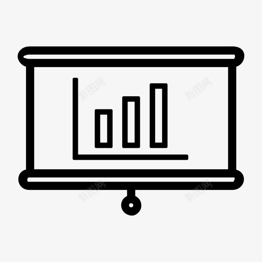 演示图表讨论图标svg_新图网 https://ixintu.com 会议 办公室 图表 学习 学校 展示 演示 讨论