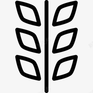 小麦农业图标图标
