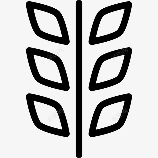 小麦农业图标svg_新图网 https://ixintu.com 农业 小麦